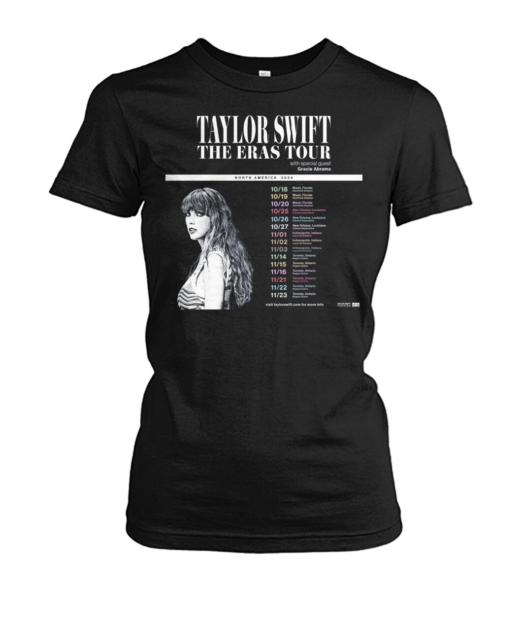 New Taylor Swift The Eras Tour North AmericaShirt