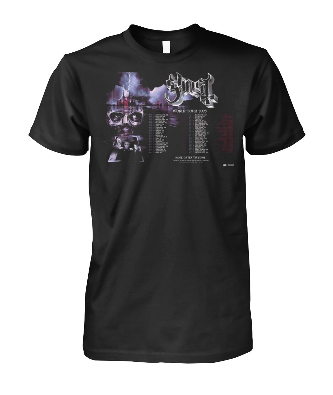 New Official Ghost World Tour 2025 Performance Schedule shirt