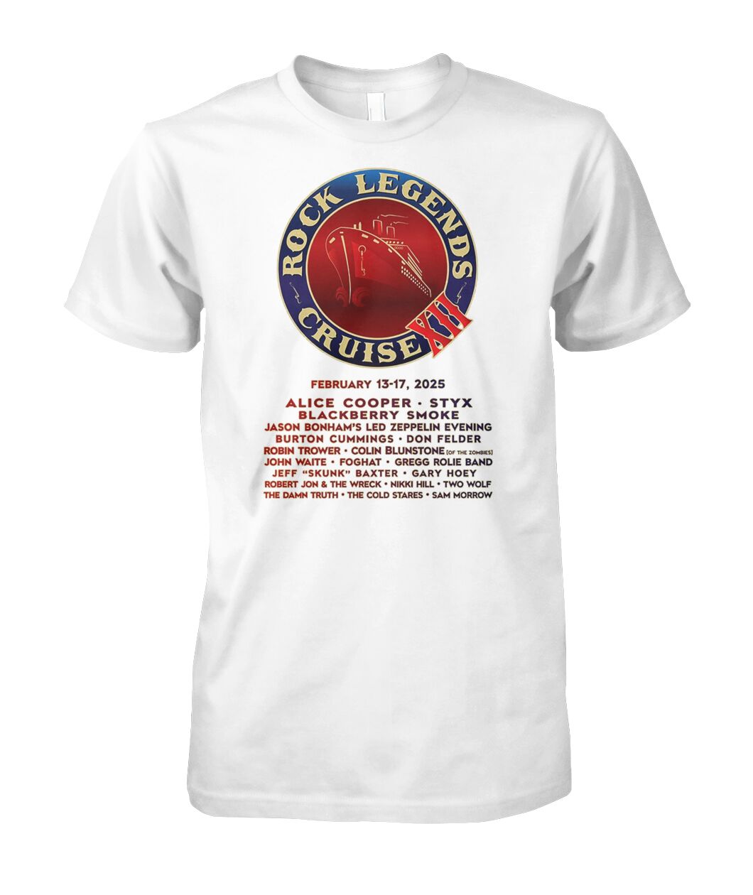 New Rock Legends Cruise Xii Festival 2025 Shirt
