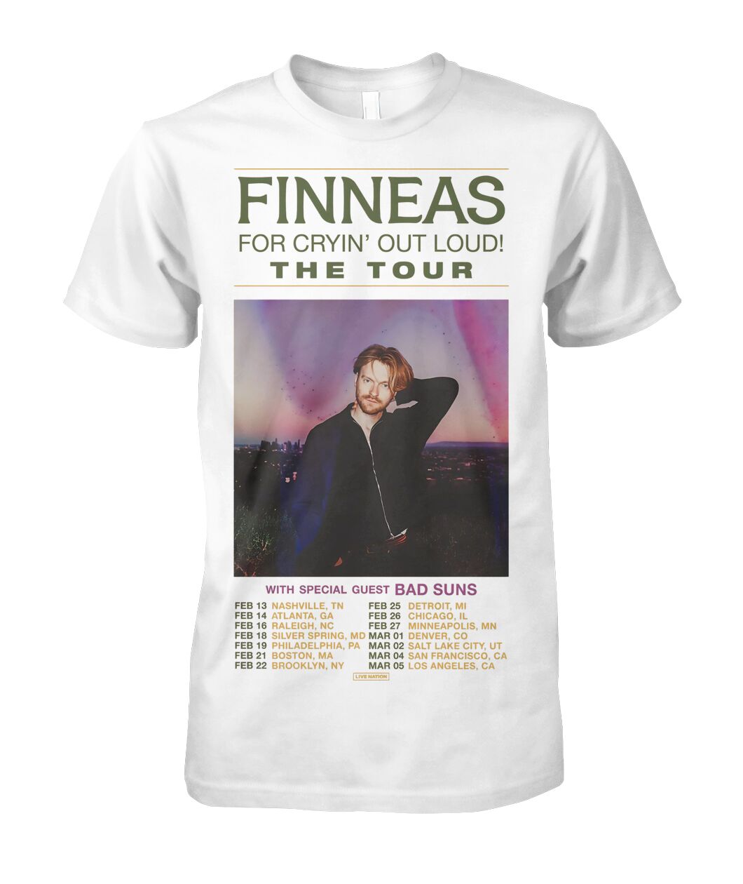 Finneas Cryin' Out Loud The Tour 2025 Shirt