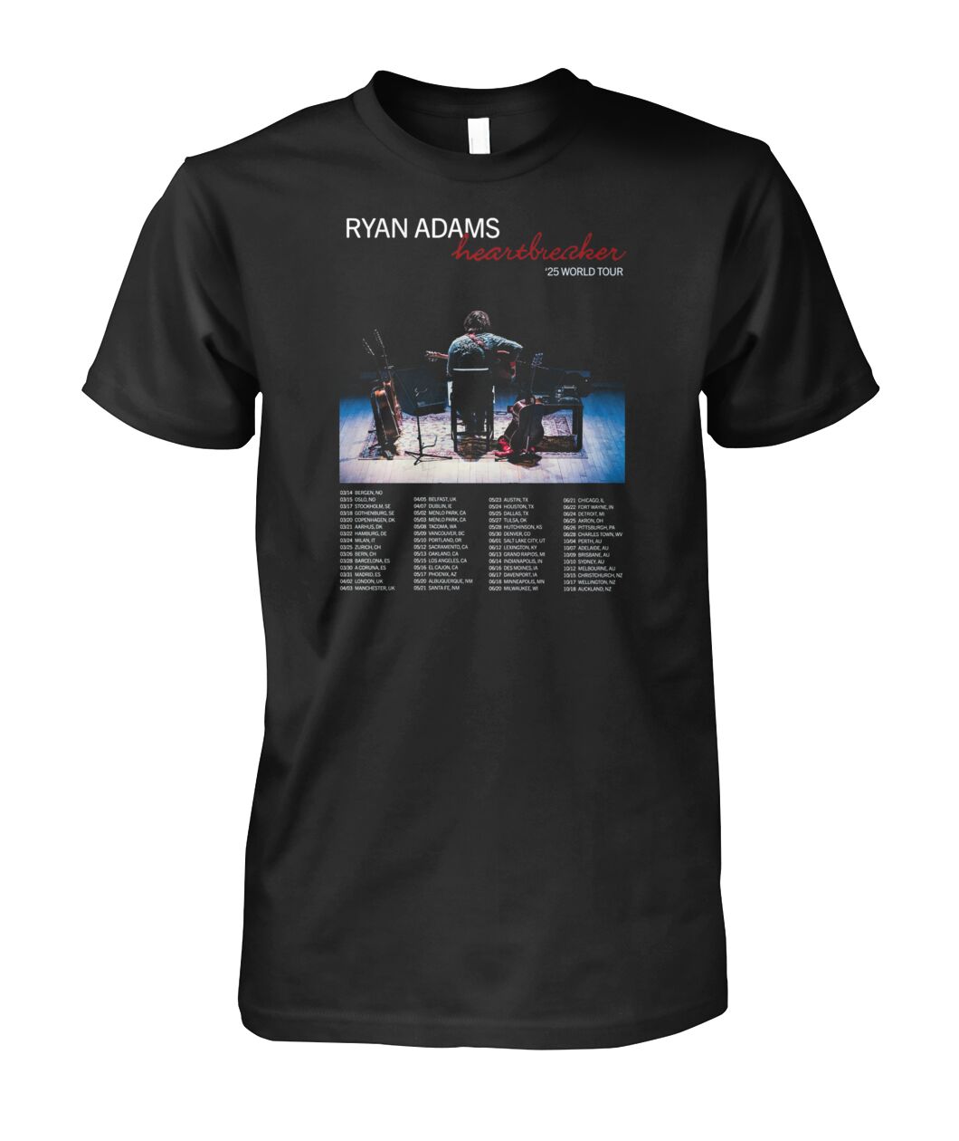 New Ryan Adams World Tour 2025 Shirt