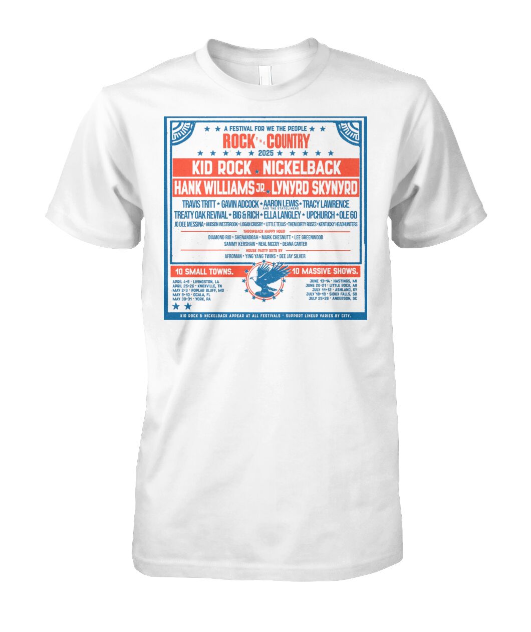 New Kid Rock The Country Festival For We The People 2025 Shirt