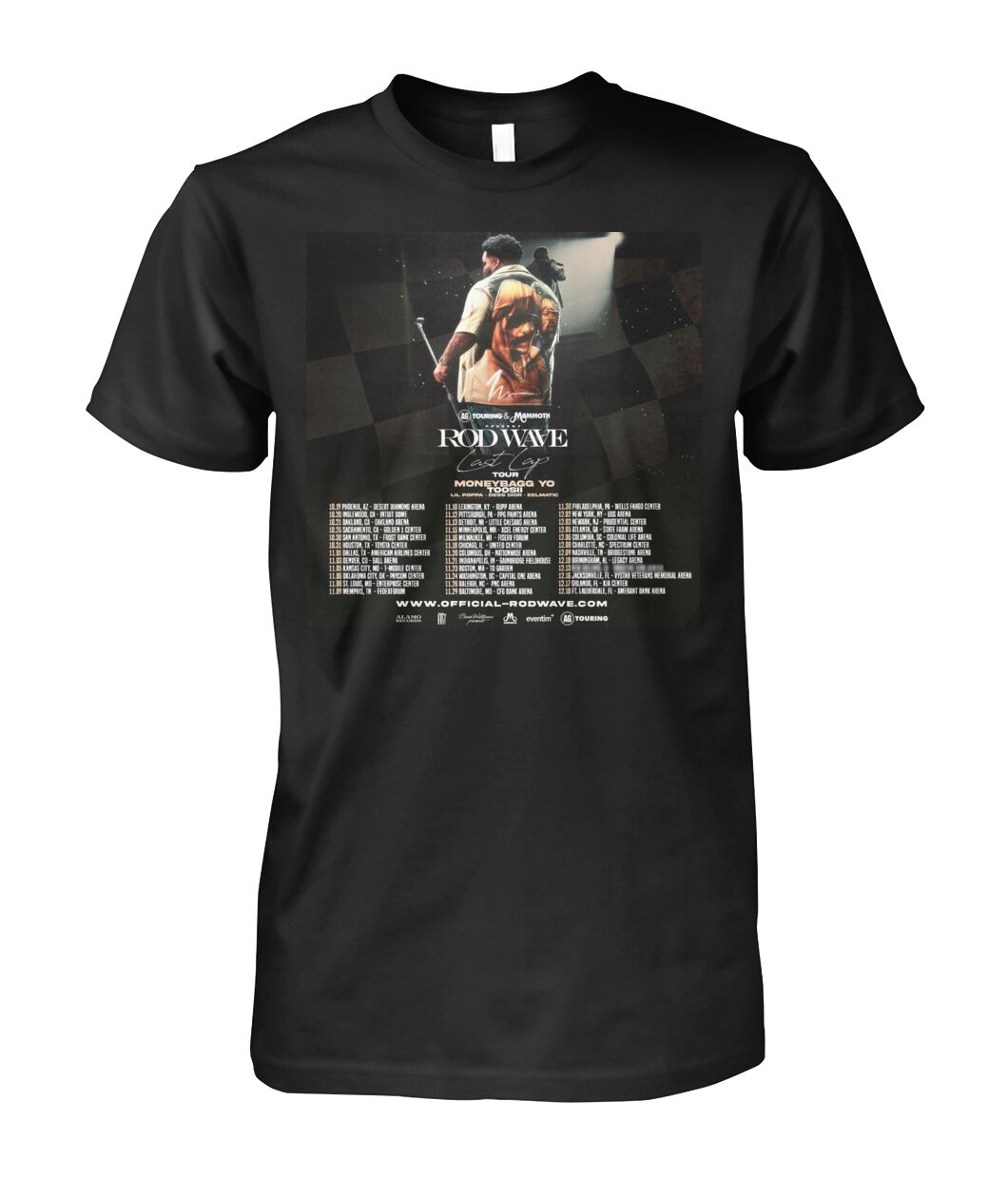 New Rod Wave Last Lap Tour Moneybagg Yo ToosiiShirt