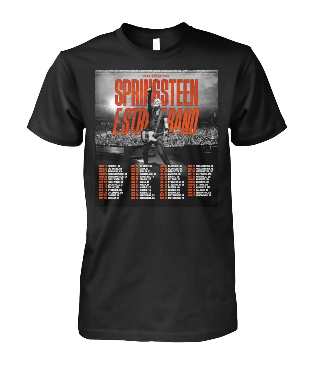 New Bruce Springsteen and The E Street BandWorld Tour Shirt