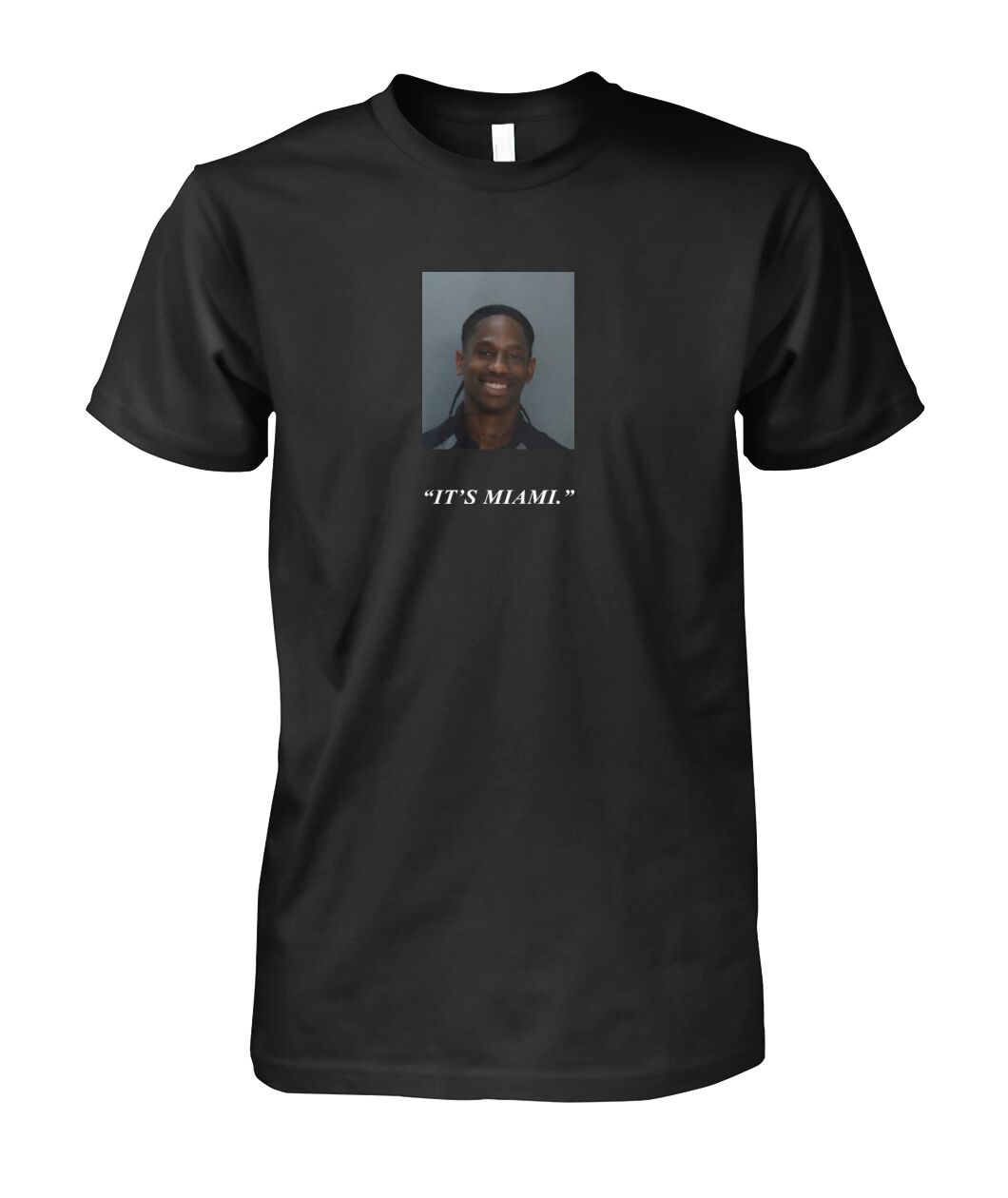 New Travis Scott’s New Merch Is a T-Shirt With His Mugshot
