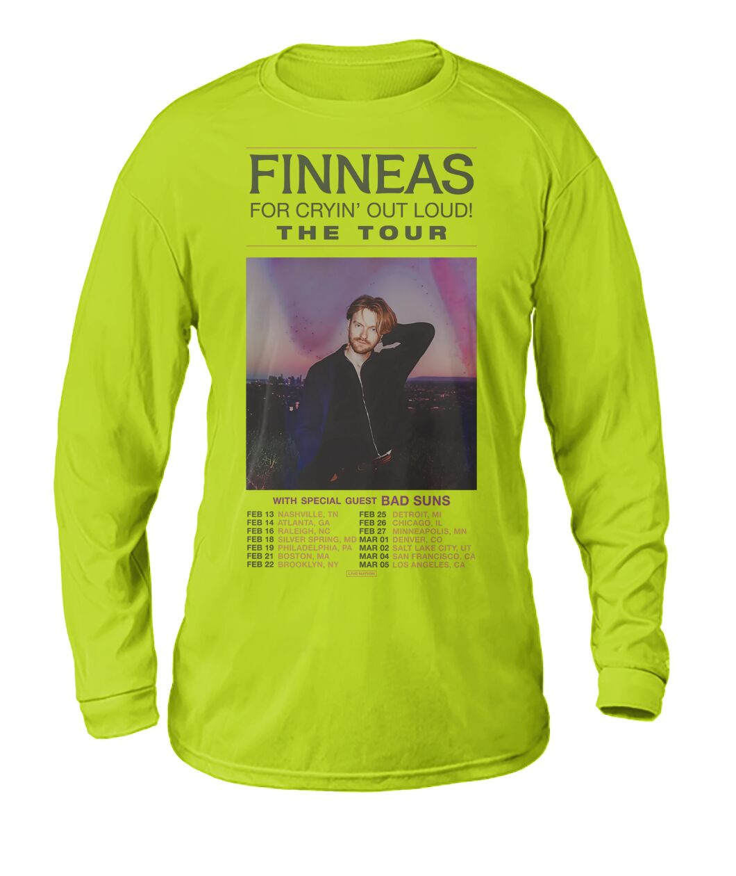 New Finneas Cryin’ Out Loud The Tour 2025 Sweatshirt