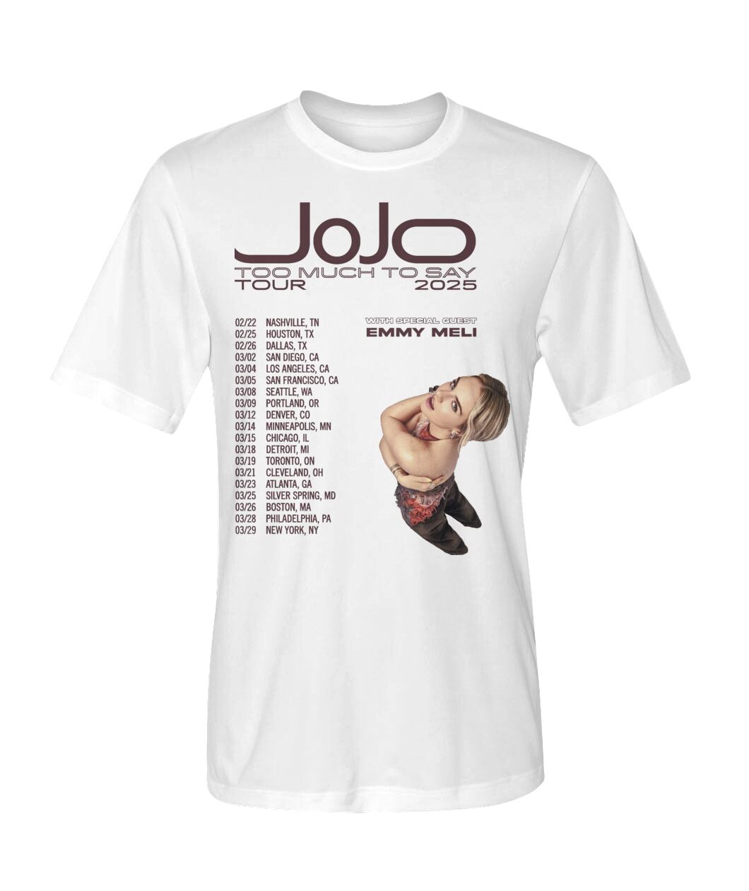 New Jojo Too Much To Say Tour 2025 Sweatshirt