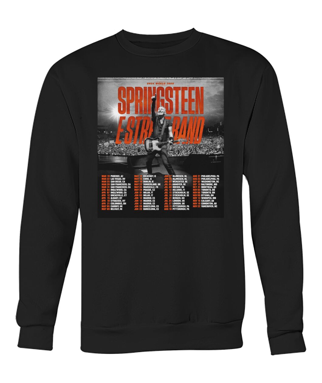 New Bruce Springsteen and The E Street BandWorld Tour Sweatshirt