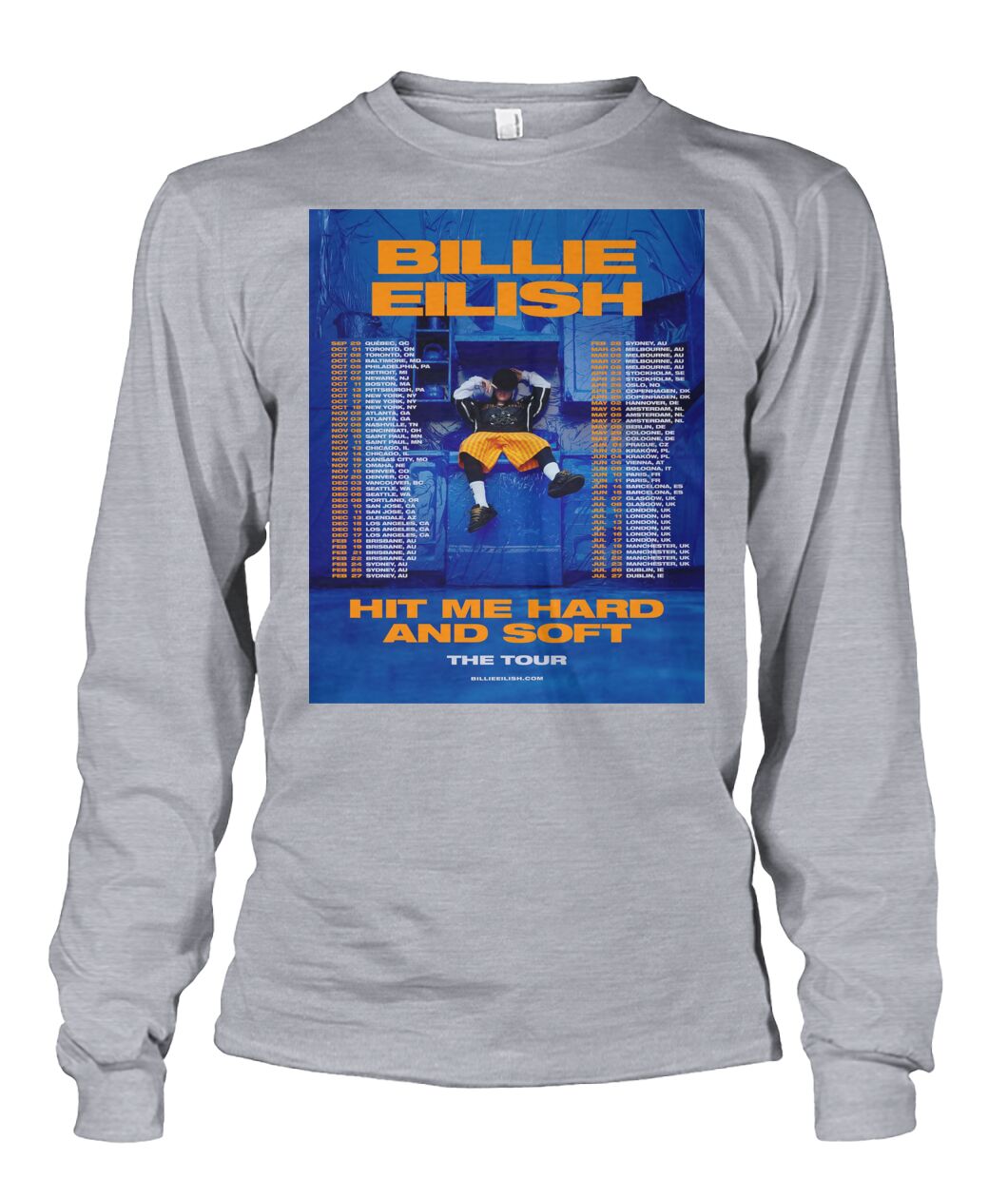 New Billie Eilish Hit Me Hard and Soft The TourSweatshirt