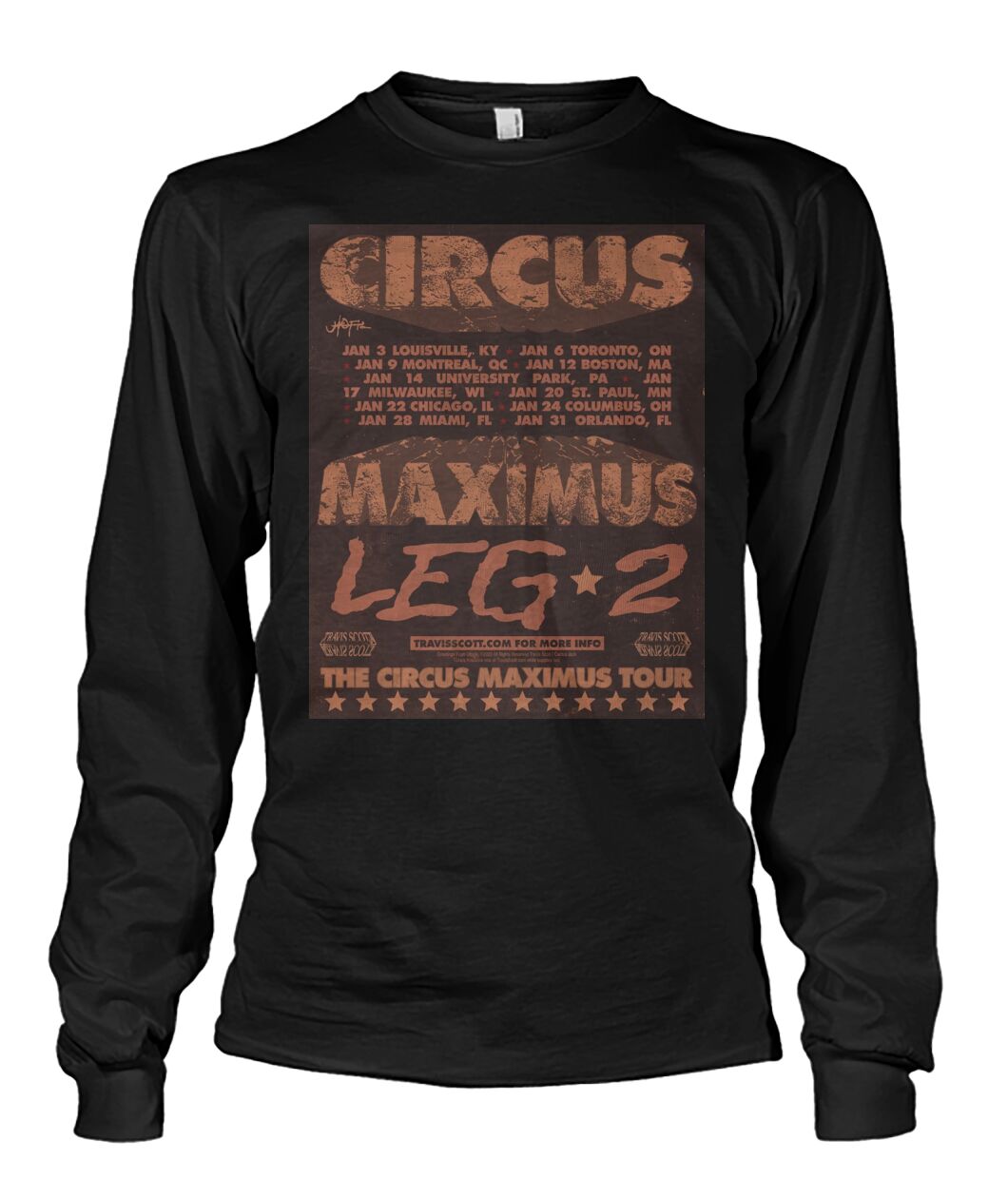 New Travis Scott Utopia Circus Maximus Tour Leg 2 Sweatshirt 2024