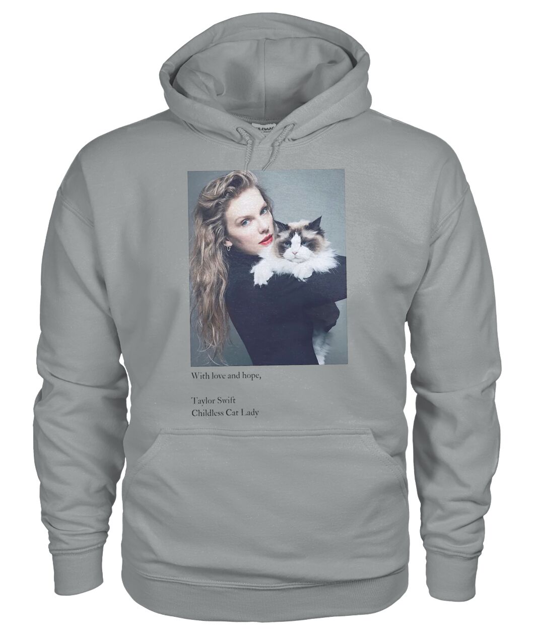 With Love And Hope Taylor Swift Childless Cat Lady Hoodie