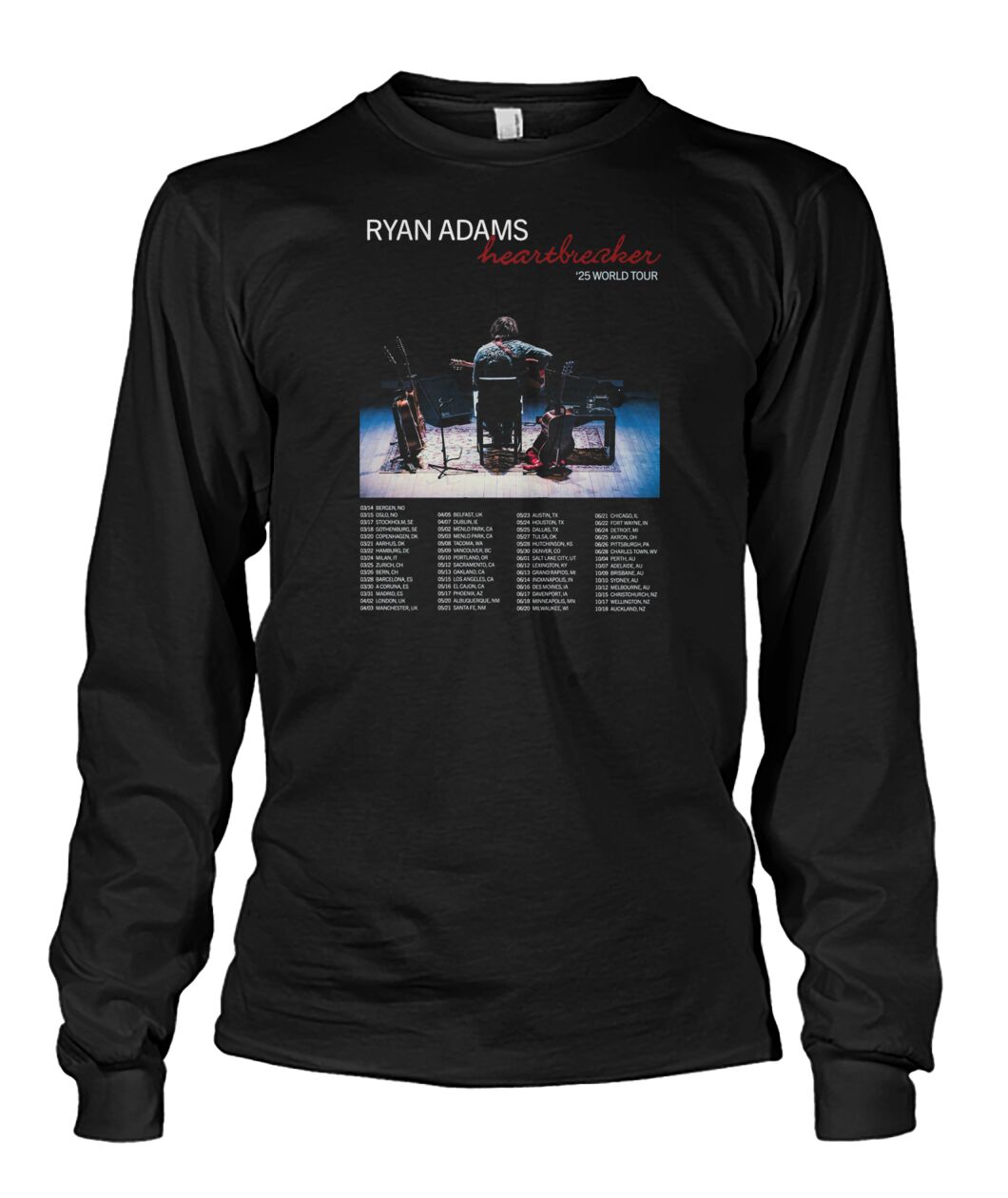 New Ryan Adams World Tour 2025 Hoodie