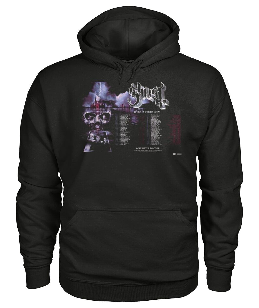 Official Ghost World Tour 2025 Performance Schedule Hoodie