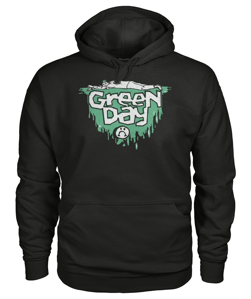 Green Day Green Slime Tour T-Hoodie