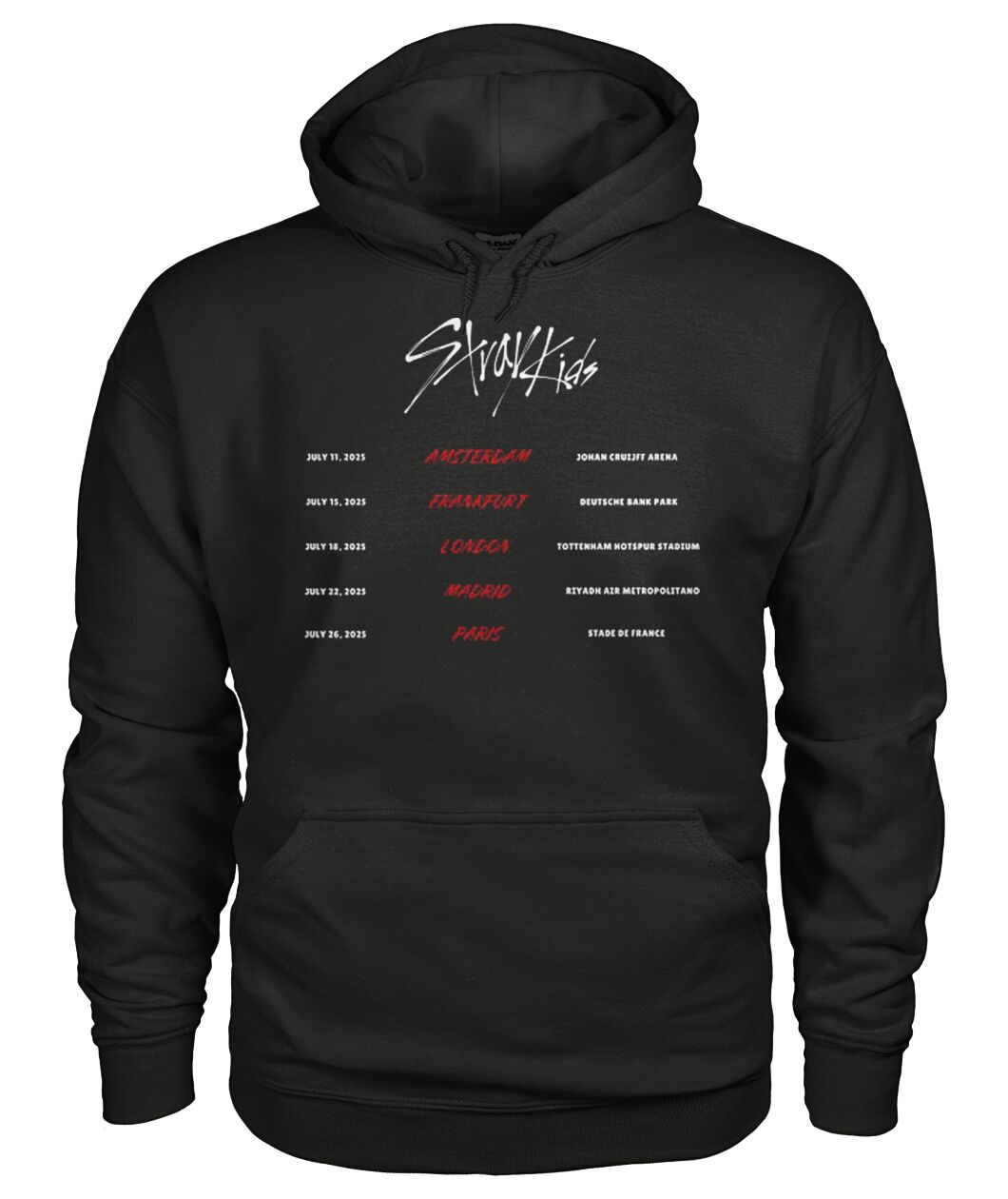 New Stray Kids World Tour 2025 Hoodie