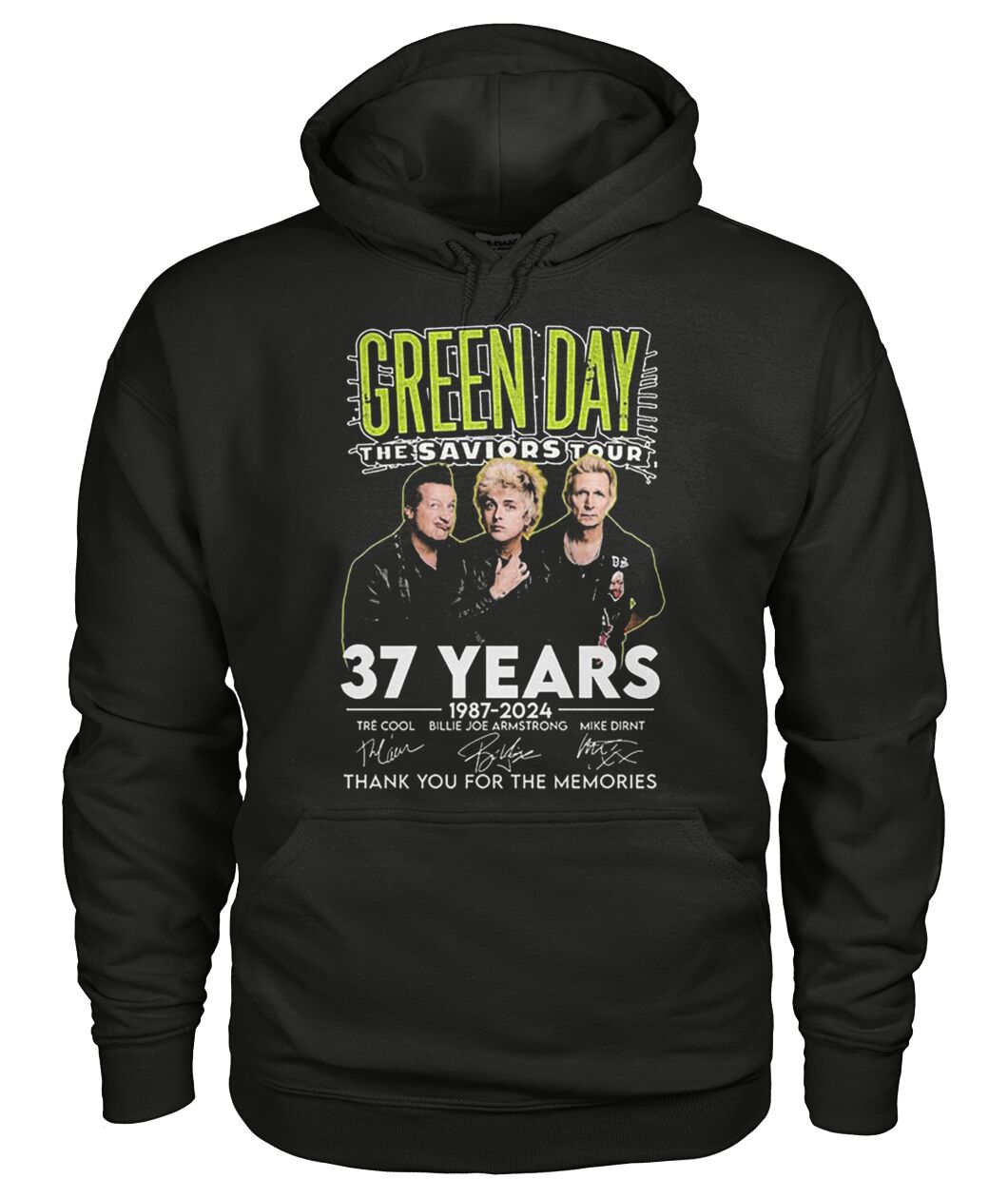 Green Day The Saviors Tour 37 Years 1987-2024 Thank You For The Memories Signatu