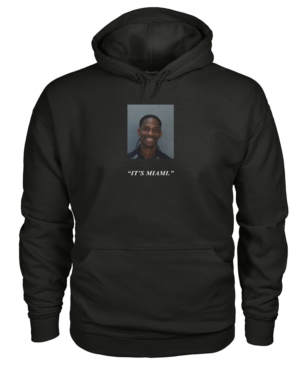 New Travis Scott’s New Merch Is a T-Hoodie With His Mugshot
