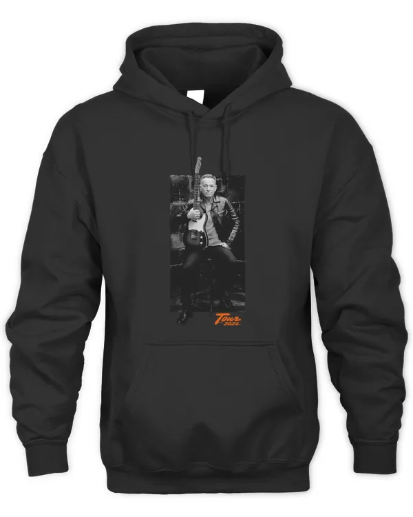 New Bruce Springsteen Tour Merch Springsteen & The E-Street Band 2024 World Tour Portrait Hoodie