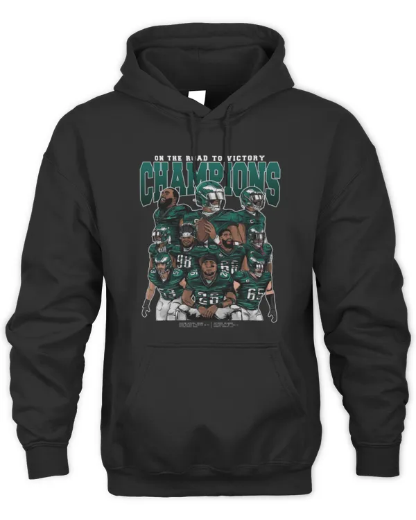 New Official Eagles Merch Birds Super Bowl Championship Hoodie