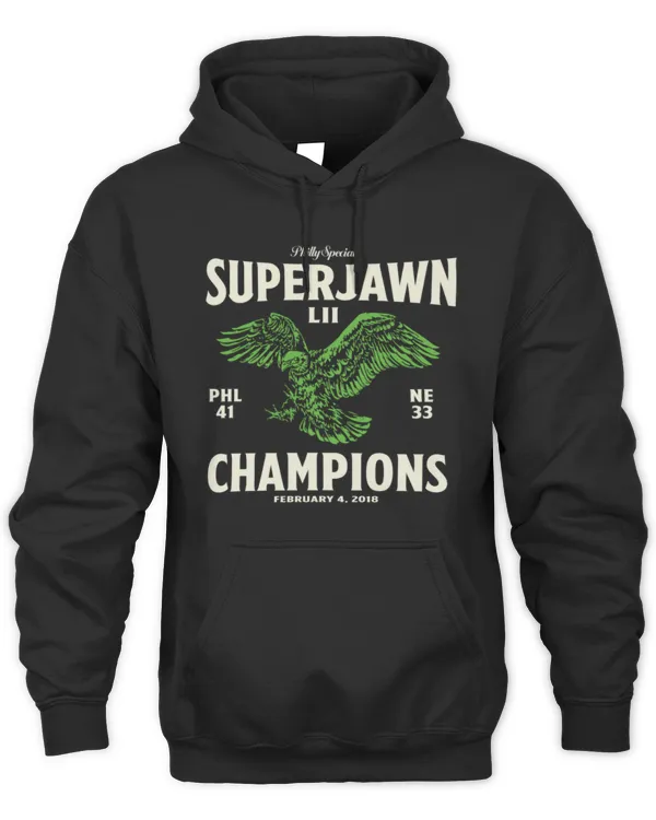 New Nfl Eagles Merch Super Jawn LIX Champions Hoodie