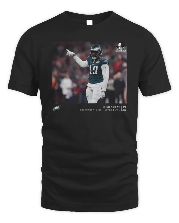 New Eagles SuperBowl Merch NFL Flash Features Super Bowl LIX Champions Josh Sweat Hoodie