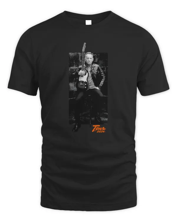 New Bruce Springsteen Official Store Springsteen & The E-Street Band 2024 World Tour Portrait T-Shirt