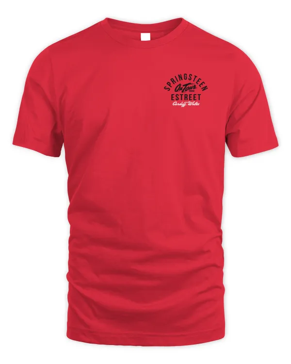 New Bruce Springsteen Store Springsteen & The E-Street Band Cardiff 2024 Tour T-Shirt