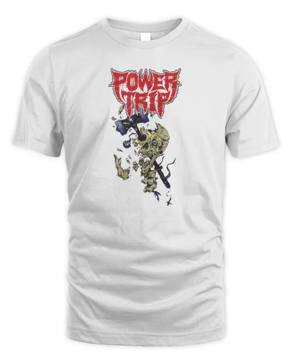 New Official Power Trip Band Merch Power Trip Hammer Skull Shirt