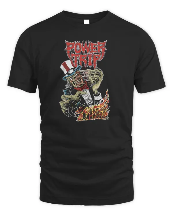 New Official Power Trip Band Merch Power Trip Uncle Sam Hoodie