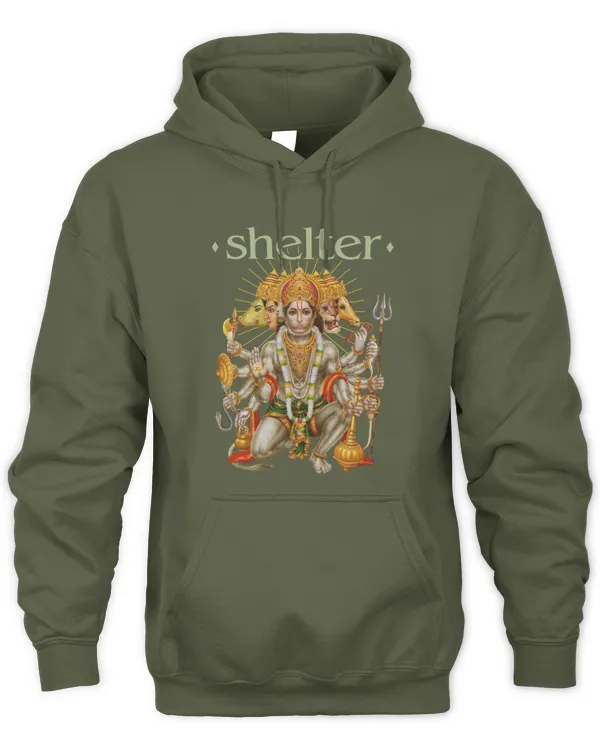New Official Shelter Band Merch Hanuman 2024 Hoodie