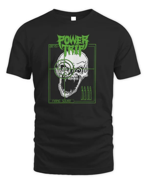 New Power Trip Band Merch Store Power Trip Vampire Skull T Shirt