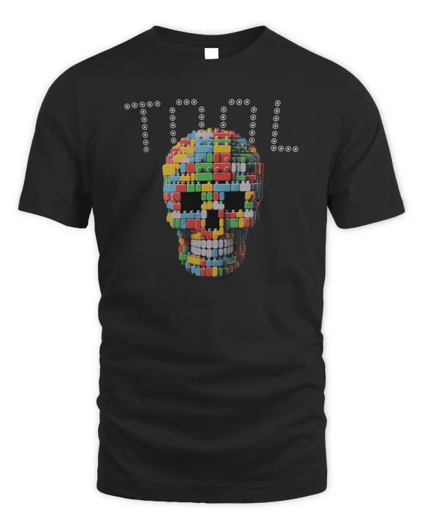 New Official Tool Band Merch 10,000 Days 8-Bit Skull Hoodie