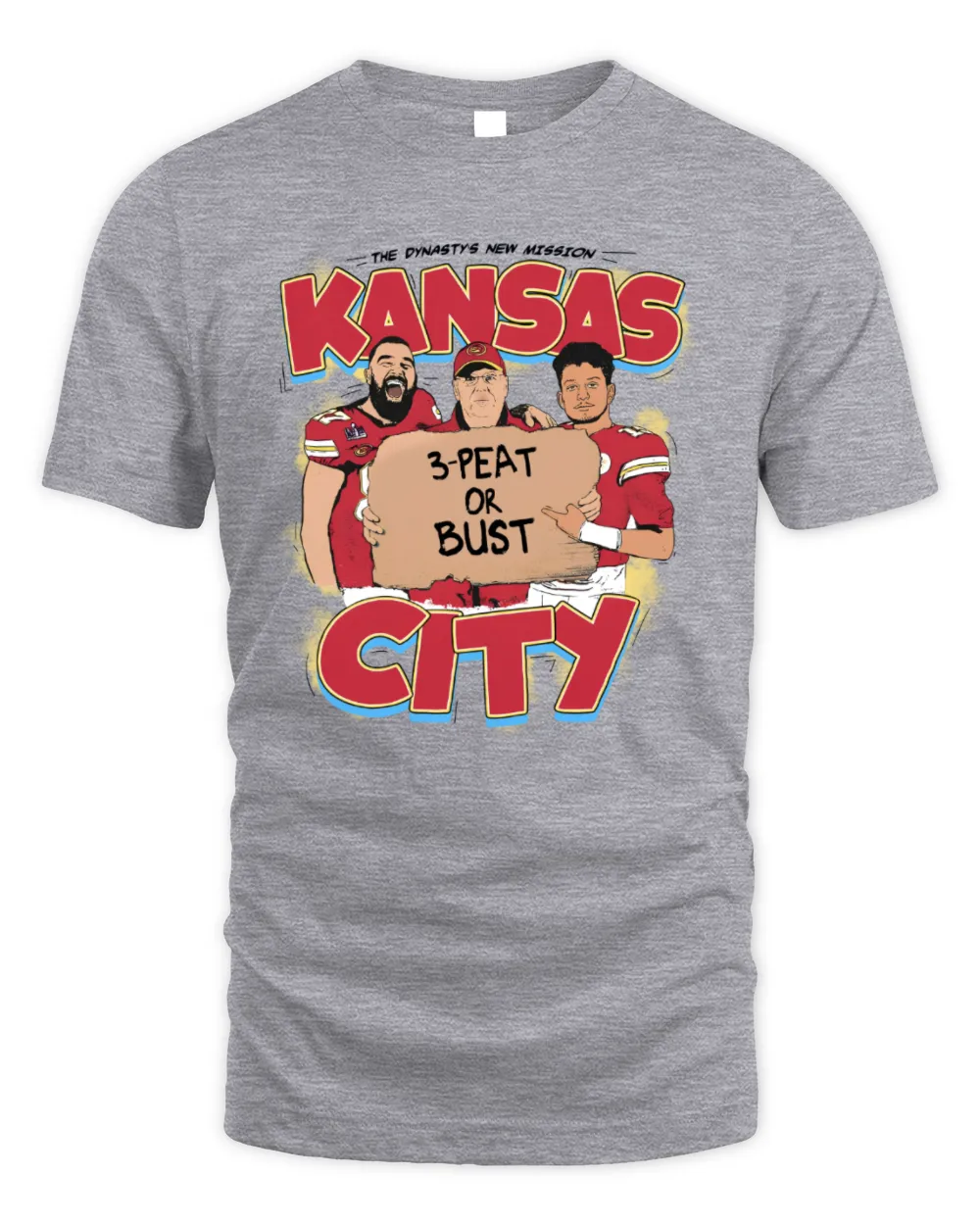 The DynastyS New Mission Kansas City Chiefs 3-Peat Or Bust Shirts Hoodie 