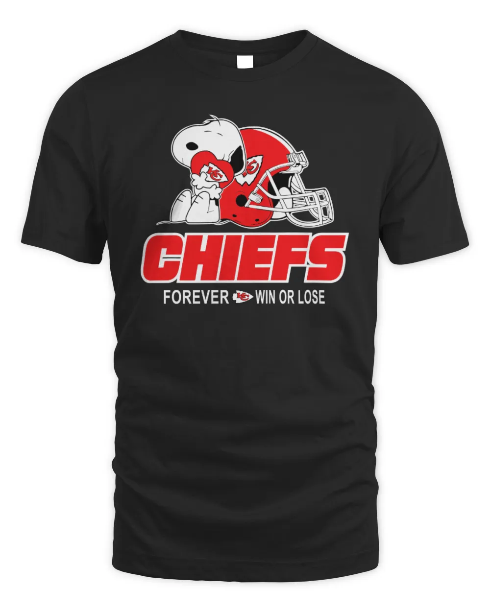 Peanuts Snoopy X Nfl Chiefs Forever Win Or Lose T-Shirts