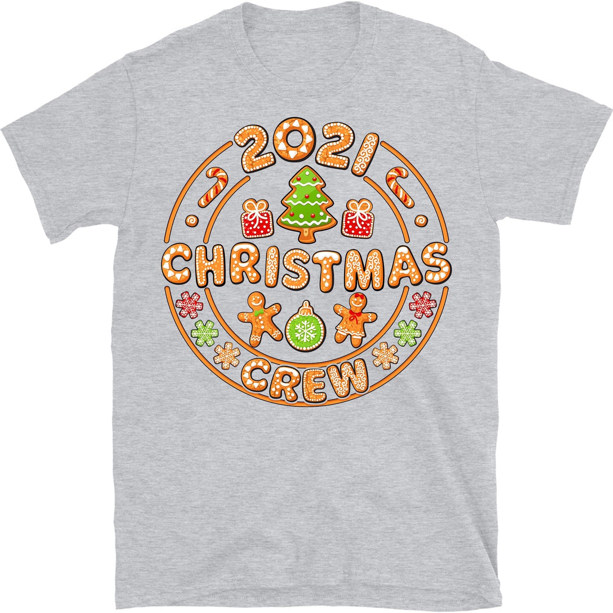 2021 Christmas Crew Shirt, Matching Christmas Family Shirt, Christmas Cookies Gingerbread Tee - Sport Grey XX-Large