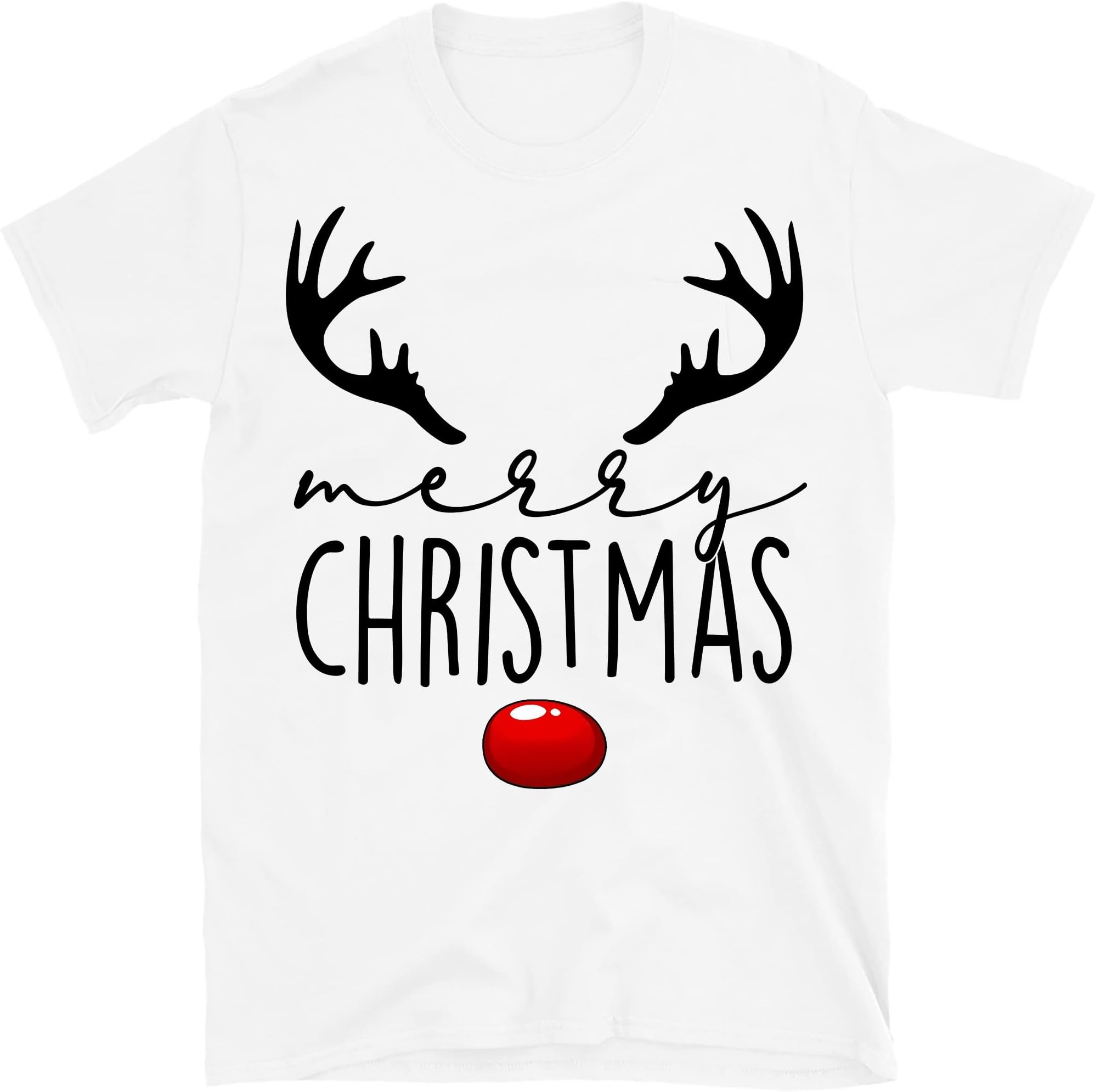 TEEDIYMerry Christmas Shirt, Christmas Family Shirt, Christmas Matching Shirt, Holiday Shirt, Shirt - White Small