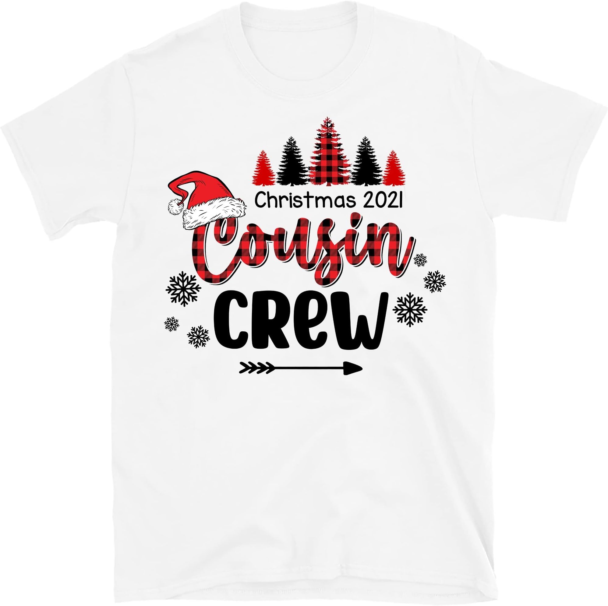 TEEDIYCousin Christmas Shirts, Christmas Cousin Crew Shirt, Matching Cousin Shirts for Christmas - White 4X-Large