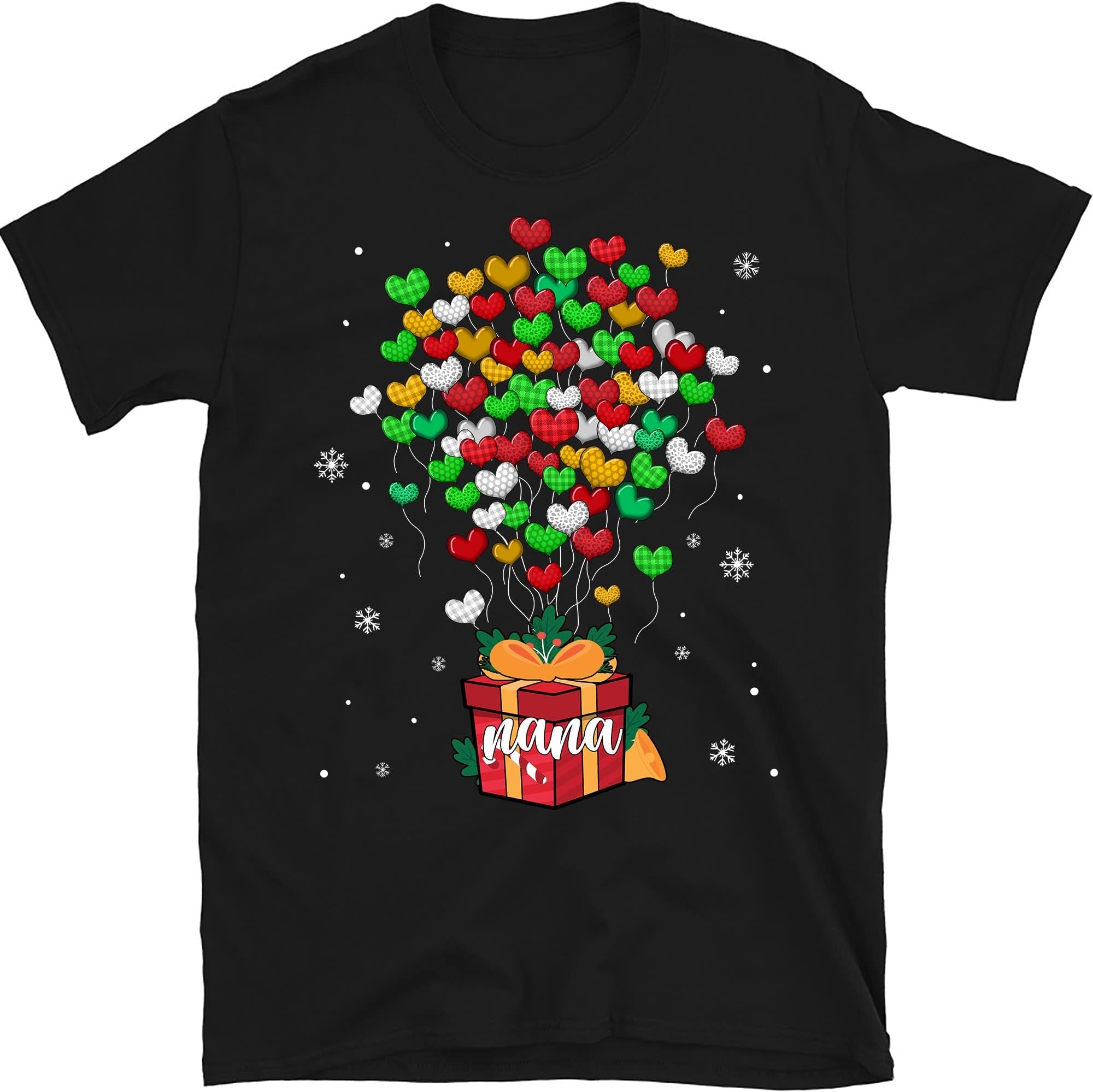 TEEDIYPersonalized Grandma Christmas Shirt, Custom Nana Christmas Shirt, for Grandpa, Mom, Dad, Mothers Day, Fathers Day, Merry Christmas, Grandma Shirt with Grandkids Names Multicolored
