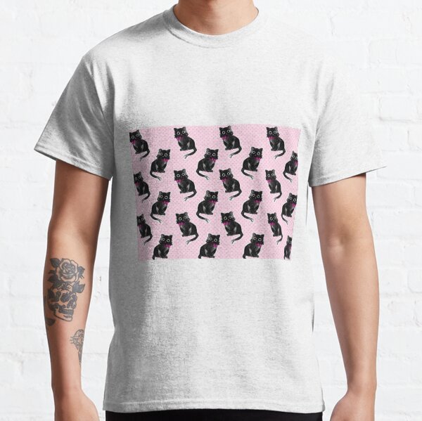 Black cute cat Classic T-Shirt