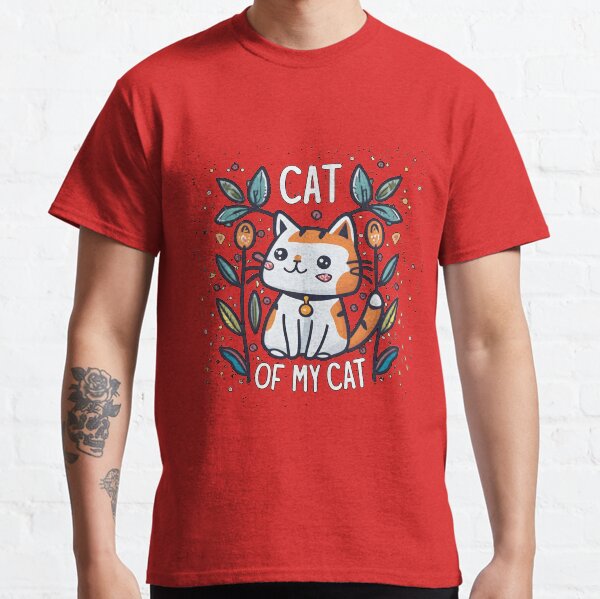 Sweet Cartoon Cat with a Joyful Grin - My Cats Doppelgnger Classic T-Shirt
