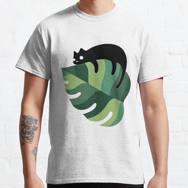 Monstera cat Classic T-Shirt
