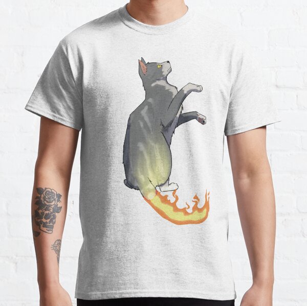 Gray Fire cat Emperr Classic T-Shirt