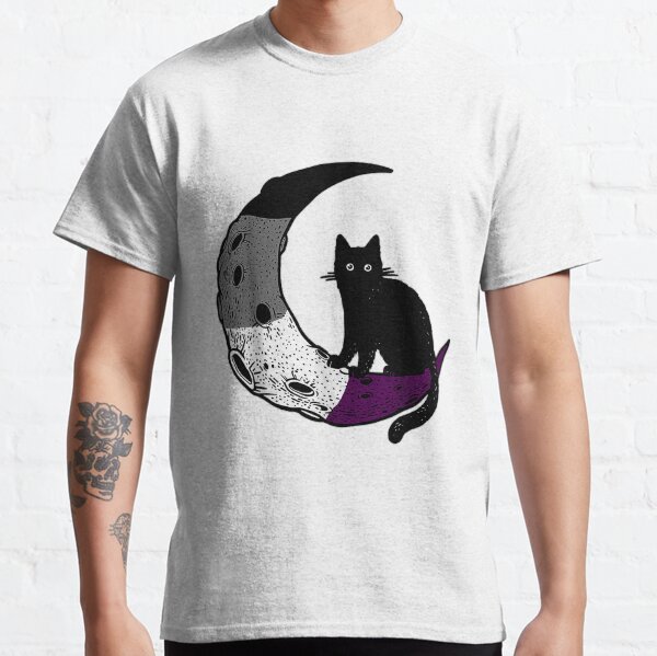 Funny Cute Cat Paint Colorful Cat, asexual cat Classic T-Shirt