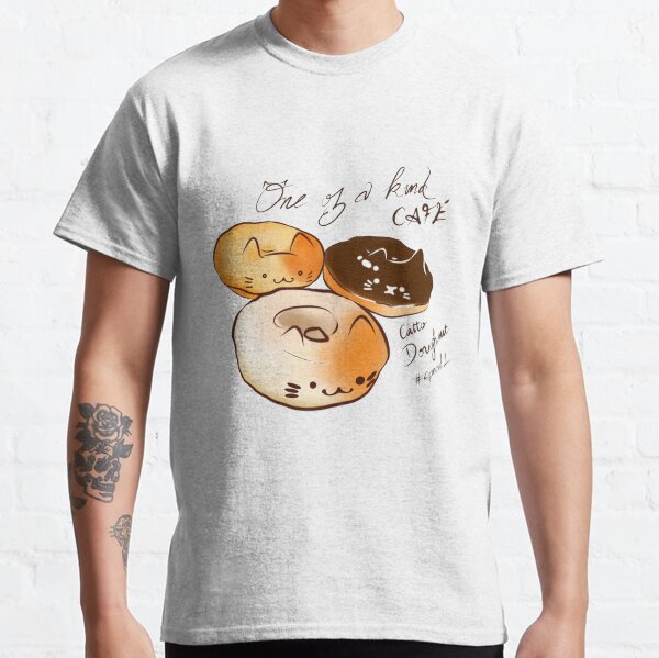 Harajuku Doughnut Cutie Kitty Bread Kawaii,Japanese-Styled Inspired Design Classic T-Shirt