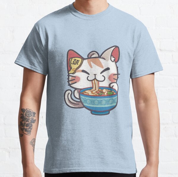 Cat eating spaghetti Classic T-Shirt