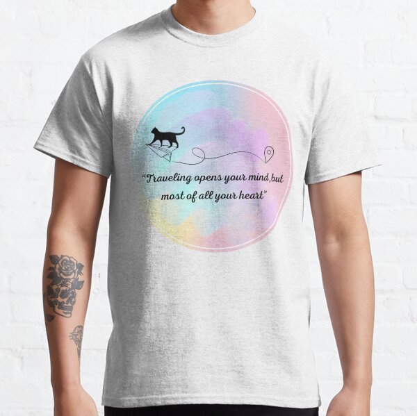 Cat traveling  Classic T-Shirt