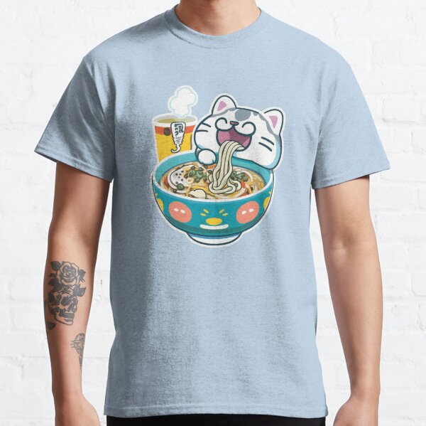 Cat eating spaghetti Classic T-Shirt