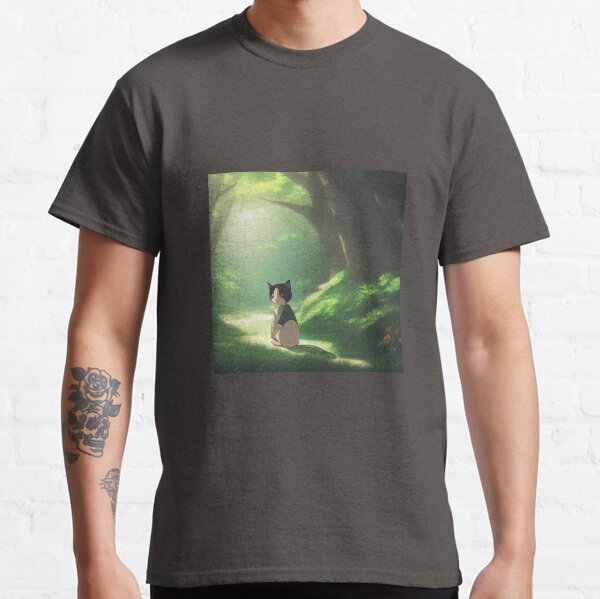 Anime cat in the woods! Classic T-Shirt