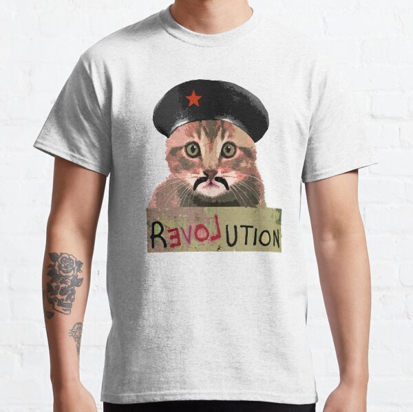 Funny Cute Revolution Kitten Cat  activist protest tshirt Classic T-Shirt