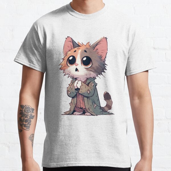 Poor crying cute cat 3 Classic T-Shirt